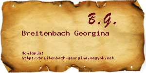 Breitenbach Georgina névjegykártya